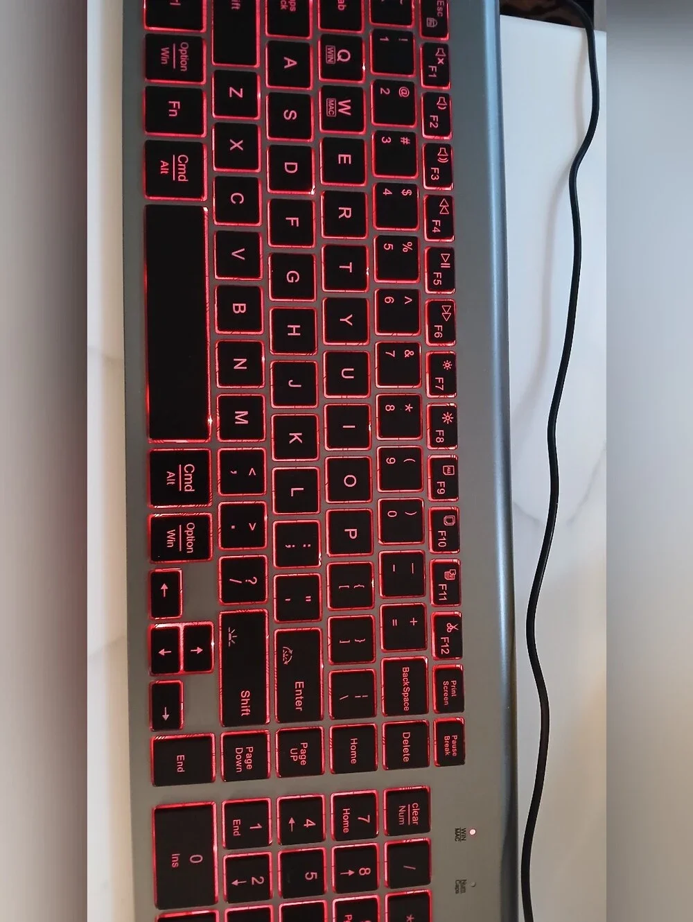 KM16 Pro Wireless Keyboard & Mouse Combo – RGB Backlit, Rechargeable, 2.4GHz